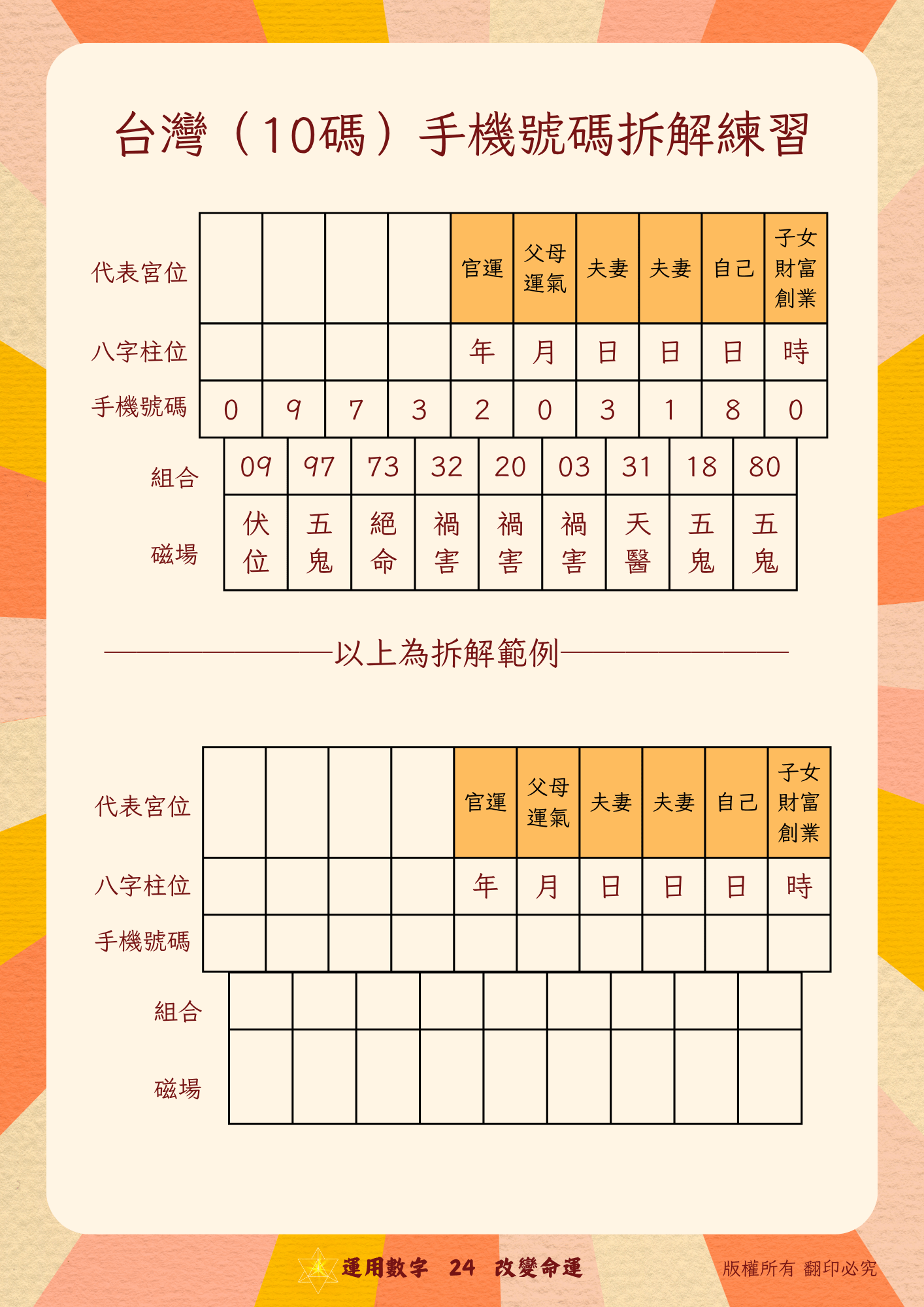 數字易經學運用班教材範例 07