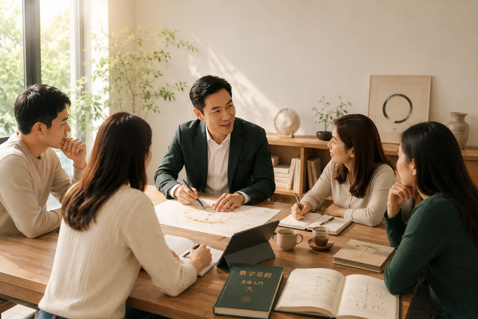 專業課程的小組學習與交流情境