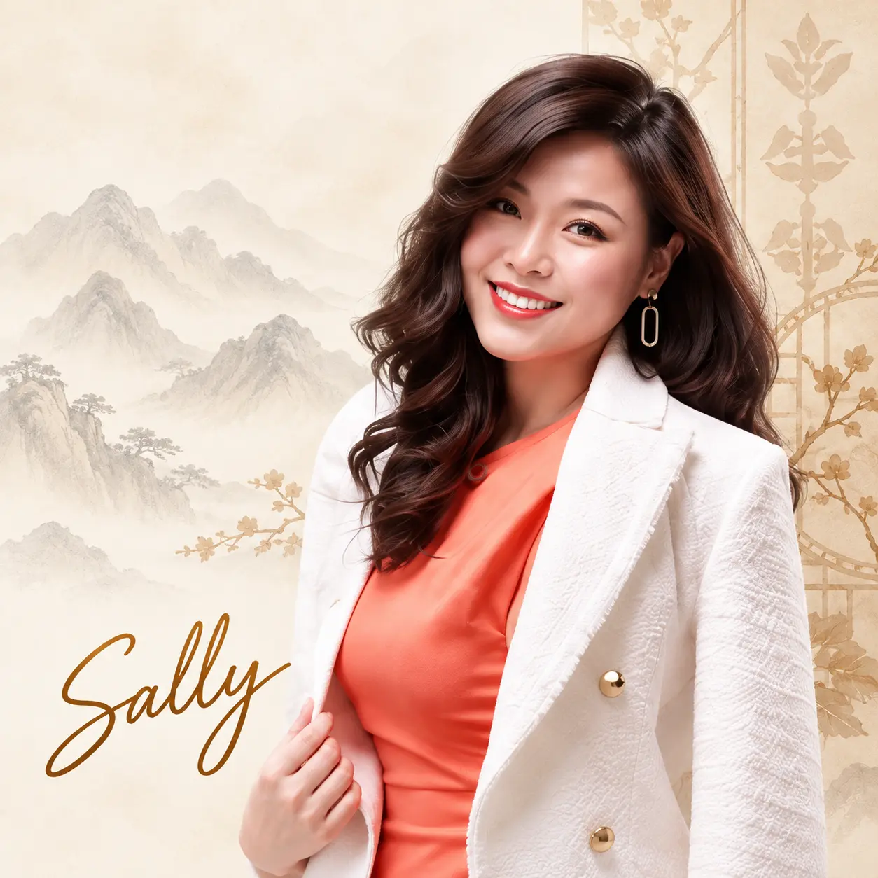 富榕老師 Sally：山水命理背景形象圖